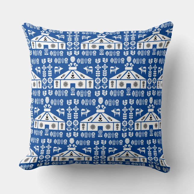 Yurt die in Natuur leeft Kussen (Voorkant)