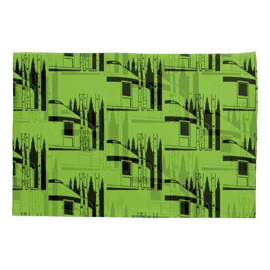 Yurt die in Natuur leeft Kussensloop (Achterkant-Links)