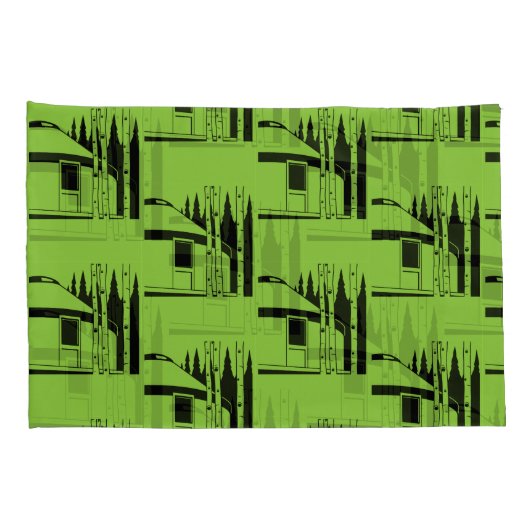 Yurt die in Natuur leeft Kussensloop (Achterkant-Rechts)