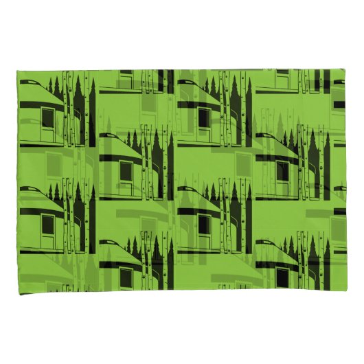 Yurt die in Natuur leeft Kussensloop (Voorkant-Rechts)