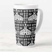 Yurt die in Natuur leeft Latte Mok (Rechterhoek)