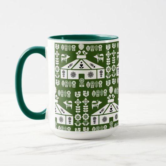 Yurt die in Natuur leeft Mok (Links)