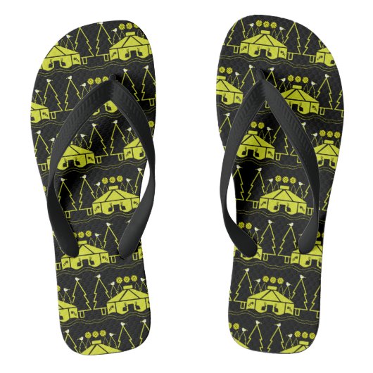 Yurt die in Natuur leeft Teenslippers (Voetbed)