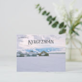 Yurt kamp van Sonkul Lake Kyrgyzstan Briefkaart (Staand voorkant)