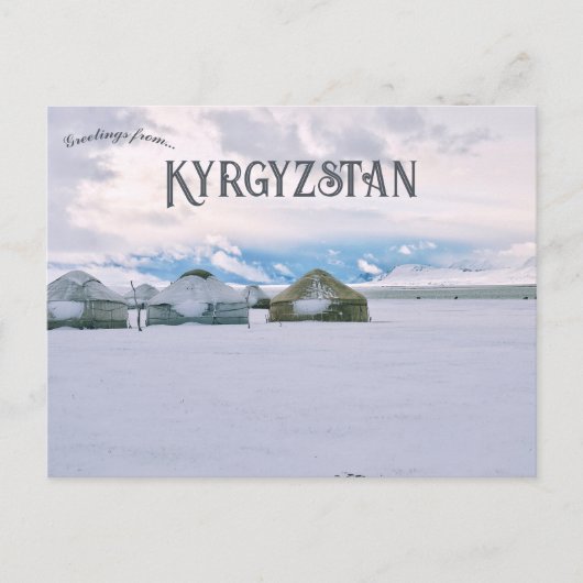 Yurt kamp van Sonkul Lake Kyrgyzstan Briefkaart (Voorkant)