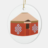 Yurt Keramisch Ornament (Links)