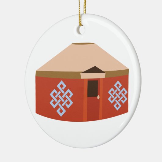 Yurt Keramisch Ornament (Links)