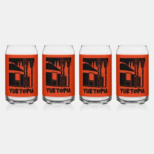 Yurt Life Cadeaus Blikvorm Glas (Voorkant)