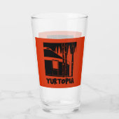Yurt Life Cadeaus Glas (Achterkant)