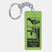 Yurt Living and Vacations Sleutelhanger (Voorkant Links)