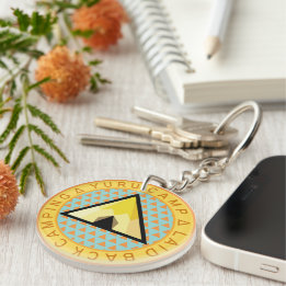 Yuru Camp Badge - relaxte camping Logo Sleutelhanger