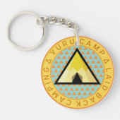 Yuru Camp Badge - relaxte camping Logo Sleutelhanger (Voorkant)
