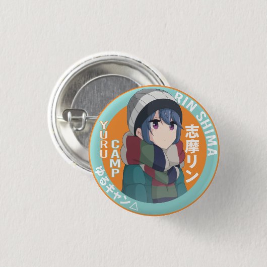 Yuru Camp Badge - relaxte camping Ronde Button 3,2 Cm (Voorkant /achterkant)