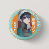 Yuru Camp Badge - relaxte camping Ronde Button 3,2 Cm (Voorkant)