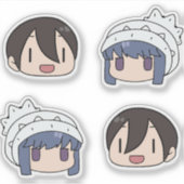 Yuru Camp Rin Set Sticker (Voorkant)