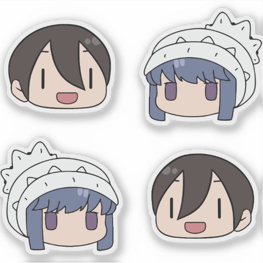 Yuru Camp Rin Set Sticker (Voorkant)