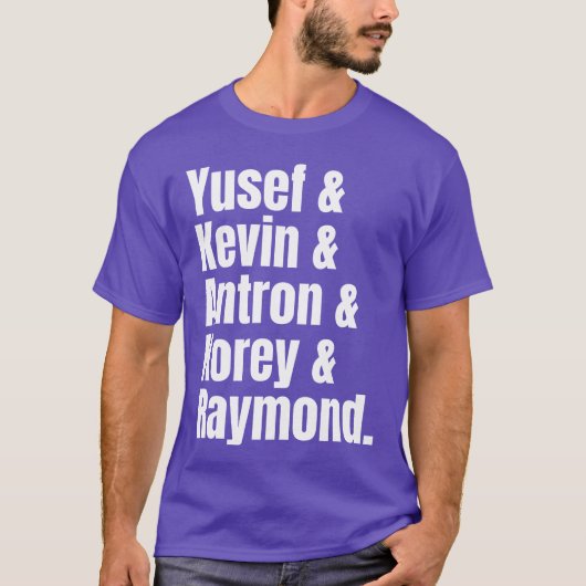 Yusef Kevin Antron Central Park Five girl T-shirt (Voorkant)