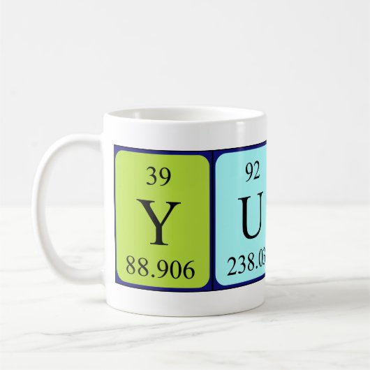 Yusra Periodic Table naam mok (Links)
