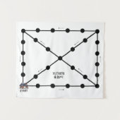 Yut Noord-Koreaans bordspel Wandkleed (Voorkant (horizontaal))