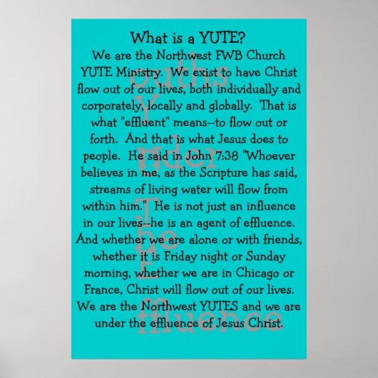 Yute Poster (Voorkant)