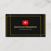 YUTUBE Channel Advertisement QR Code Scan Visitekaartje (Voorkant)