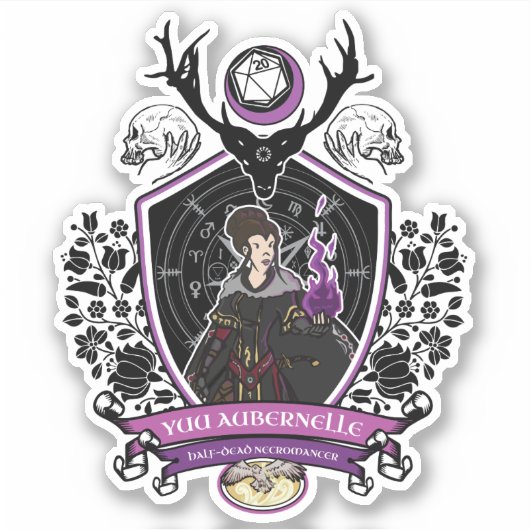 Yuu Auburnelle Sticker (Voorkant)