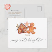 YUUP Leuke kleine kerstkaart Aankondigingskaart (Voorkant / Achterkant)