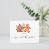 YUUP Leuke kleine kerstkaart Aankondigingskaart (Staand voorkant)