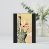 Yvette Guilbert, Henri de Toulouse-Lautrec Briefkaart (Staand voorkant)