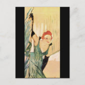Yvette Guilbert, Henri de Toulouse-Lautrec Briefkaart (Voorkant)