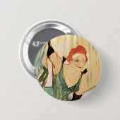 Yvette Guilbert, Henri de Toulouse-Lautrec Ronde Button 5,7 Cm (Voorkant /achterkant)