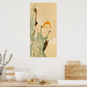 Yvette Guilbert neemt een gordijngesprek, 1894 Poster (Keuken)