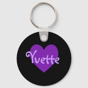 Yvette in het Paars Sleutelhanger