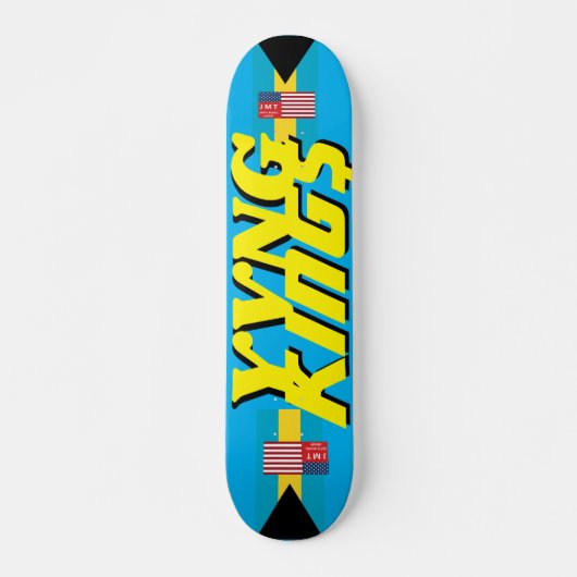 YVNG KINGS JMT BAHAMAS 7 3/4" Skateboard Deck (Voorkant)