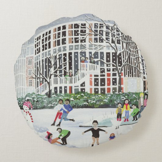 Yvonne Arnaud Theater Rond Kussen (Achterkant)