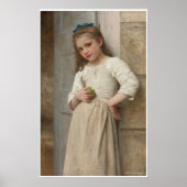 Yvonne on Doorstep William-Adolphe Bouguereau Poster (Voorkant)
