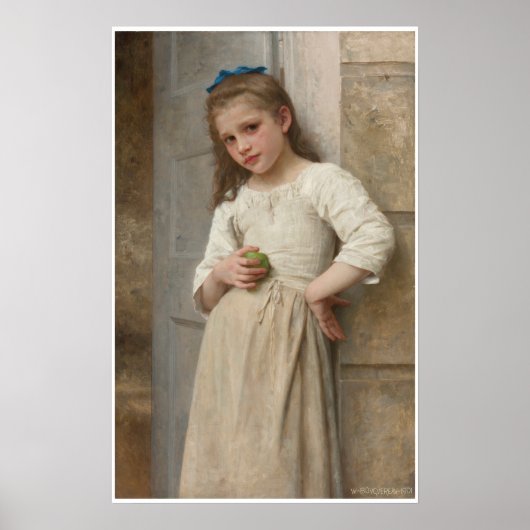 Yvonne on Doorstep William-Adolphe Bouguereau Poster (Voorkant)