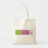 Yvonne periodieke table name canvas tas (Voorkant)