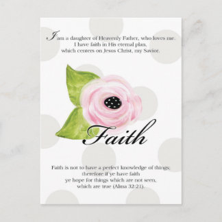 YW-Value-kaart - Faith Briefkaart