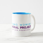 YWCP-Mok Tweekleurige Koffiemok (Voorkant rechts)