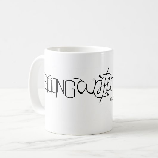 YWO Ambigram Mok (Voorkant links)