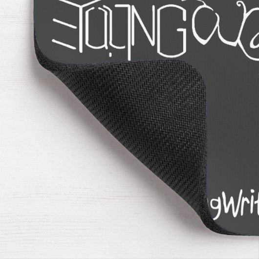 YWO Ambigram Mousepad (zwart) Muismat (Hoek)