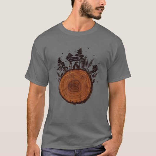 Yxm3 Funny Trees Trunk Tree Plant Lover Adventure T-shirt (Voorkant)
