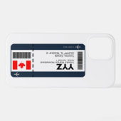 YYYZ Toronto Boarding Pass - Canada Ticket iPhone Hoesje (Achterkant horizontaal)