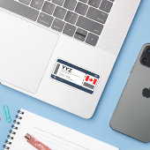 YYYZ Toronto Boarding Pass - Canada Ticket Sticker (Laptop met iPhone)