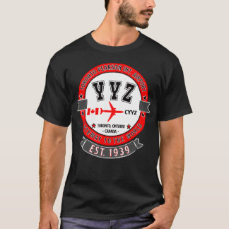 YYZ Toronto Pearson Airport Canada Design T-shirt