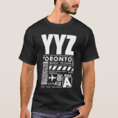 YYZ Toronto Pearson International Airport T-shirt (Voorkant)