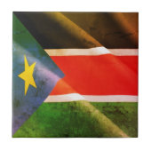 Z002 ZUIDSUDAN, Golfvlag, Afrika, Tegeltje (Voorkant)