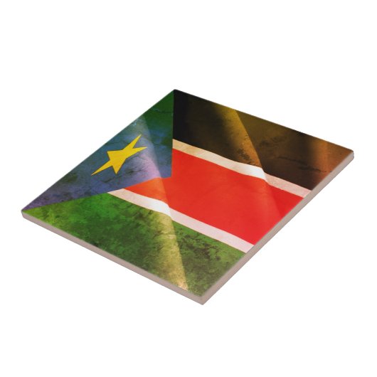 Z002 ZUIDSUDAN, Golfvlag, Afrika, Tegeltje (Zijkant)