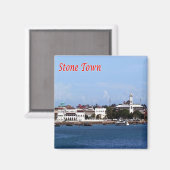 Z004 STONE TOWN, Tanzania, Afrika, Fridge Magneet (Voorkant / Achterkant)
